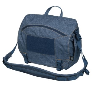 TORBA URBAN COURIER BAG LARGE® - NYLON MELANGE BLUE