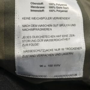 KURTKA GORE-TEX BARDZO DOBRY 104/108 III/IV WODOODPORNA DEMOBIL AUSTRIA - obrazek 4