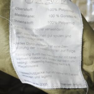 KURTKA GORE-TEX BARDZO DOBRY 96/100 III/IV WODOODPORNA DEMOBIL AUSTRIA - obrazek 2