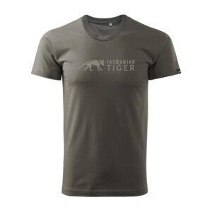 TT Logo Shirt stone grey olive ROZ. S - obrazek 1