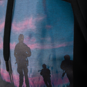 Hoodie DA Sunset - Black - obrazek 2