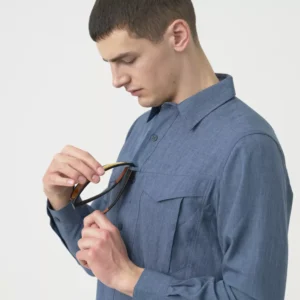 Koszula Helikon Defender Mk2 Gentleman - Melange Blue - obrazek 6