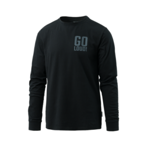 Longsleeve NO LOUD! - Cotton - Black - obrazek 1