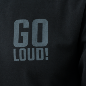 Longsleeve NO LOUD! - Cotton - Black - obrazek 2