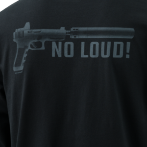 Longsleeve NO LOUD! - Cotton - Black - obrazek 4