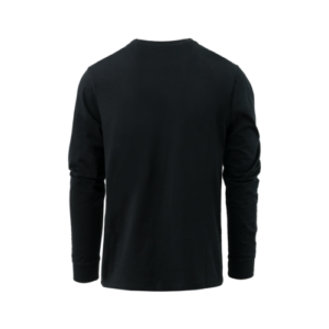 Longsleeve z pistoletem z tłumikiem i mottem „No Loud!” na czarnym tle. - obrazek 2