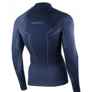 Bielizna termoaktywna z długim rękawem Brubeck Extreme Merino granatowa r. XL - obrazek 4