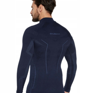 Bielizna termoaktywna z długim rękawem Brubeck Extreme Merino granatowa r. XL - obrazek 2