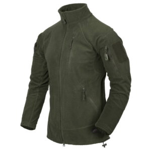 BLUZA ALPHA TACTICAL - GRID FLEECE olive - obrazek 1