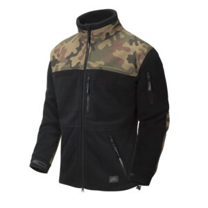 BLUZA INFANTRY - FLEECE BLACK/PL WOODLAND - obrazek 1