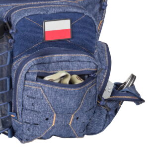 TORBA EDC SIDE BAG® - NYLON POLYESTER BLEND MELANGE BLUE - obrazek 5
