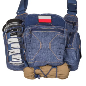 TORBA EDC SIDE BAG® - NYLON POLYESTER BLEND MELANGE BLUE - obrazek 11