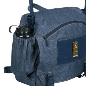 TORBA URBAN COURIER BAG LARGE® - NYLON MELANGE BLACK-GREY - obrazek 5
