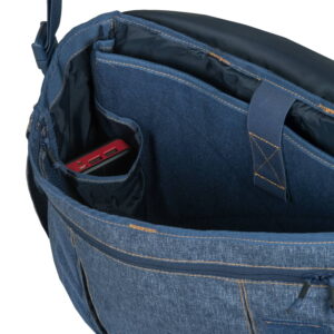 TORBA URBAN COURIER BAG LARGE® - NYLON MELANGE BLACK-GREY - obrazek 9