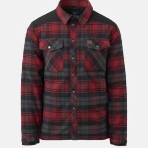 Koszula zimowa Warden Slate Crimson Plaid - obrazek 1