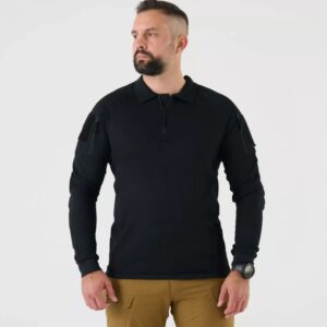 Koszulka polo Range Czarny - obrazek 2