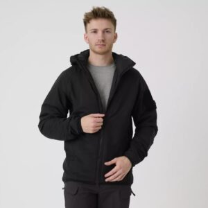 Kurtka Wolfhound Hoodie - Windpack® Nylon Czarny - obrazek 3