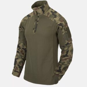 MCDU Combat Shirt - NyCo Ripstop PL Woodland / Olive Green - obrazek 1